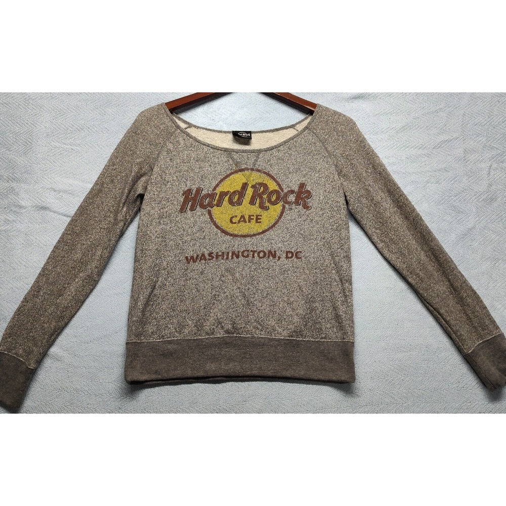 XSmall Hard Rock Cafe Washington DC long sleeve pull over sweater Flaw